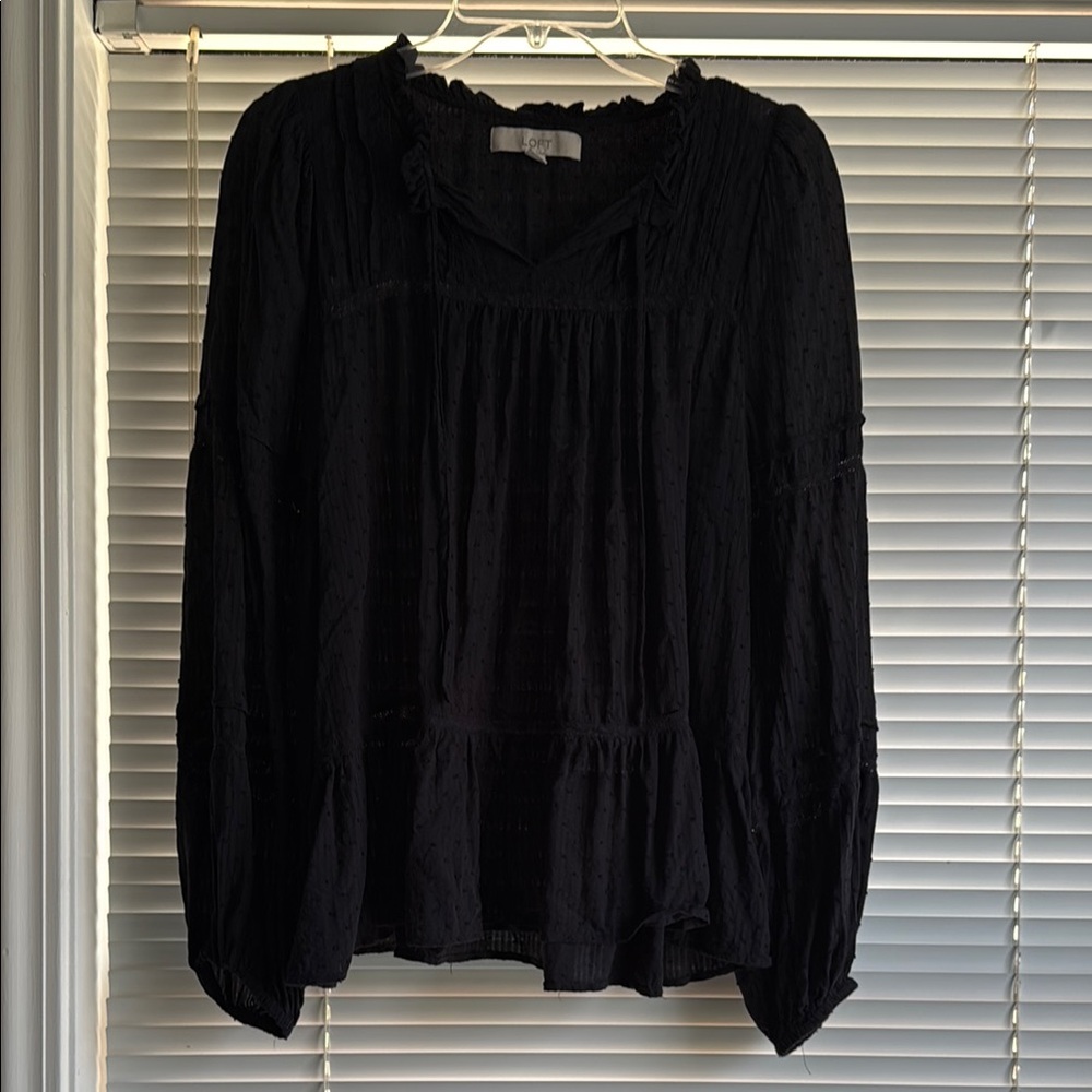 LOFT Women's Black Blouse